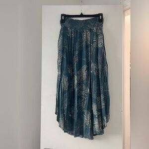 Blue floral Patterned Skirt